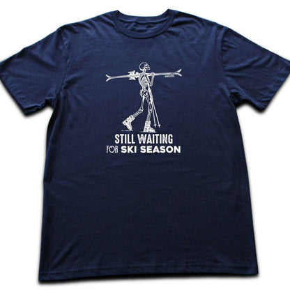 Still Waiting For Ski Season T-shirt - Navy