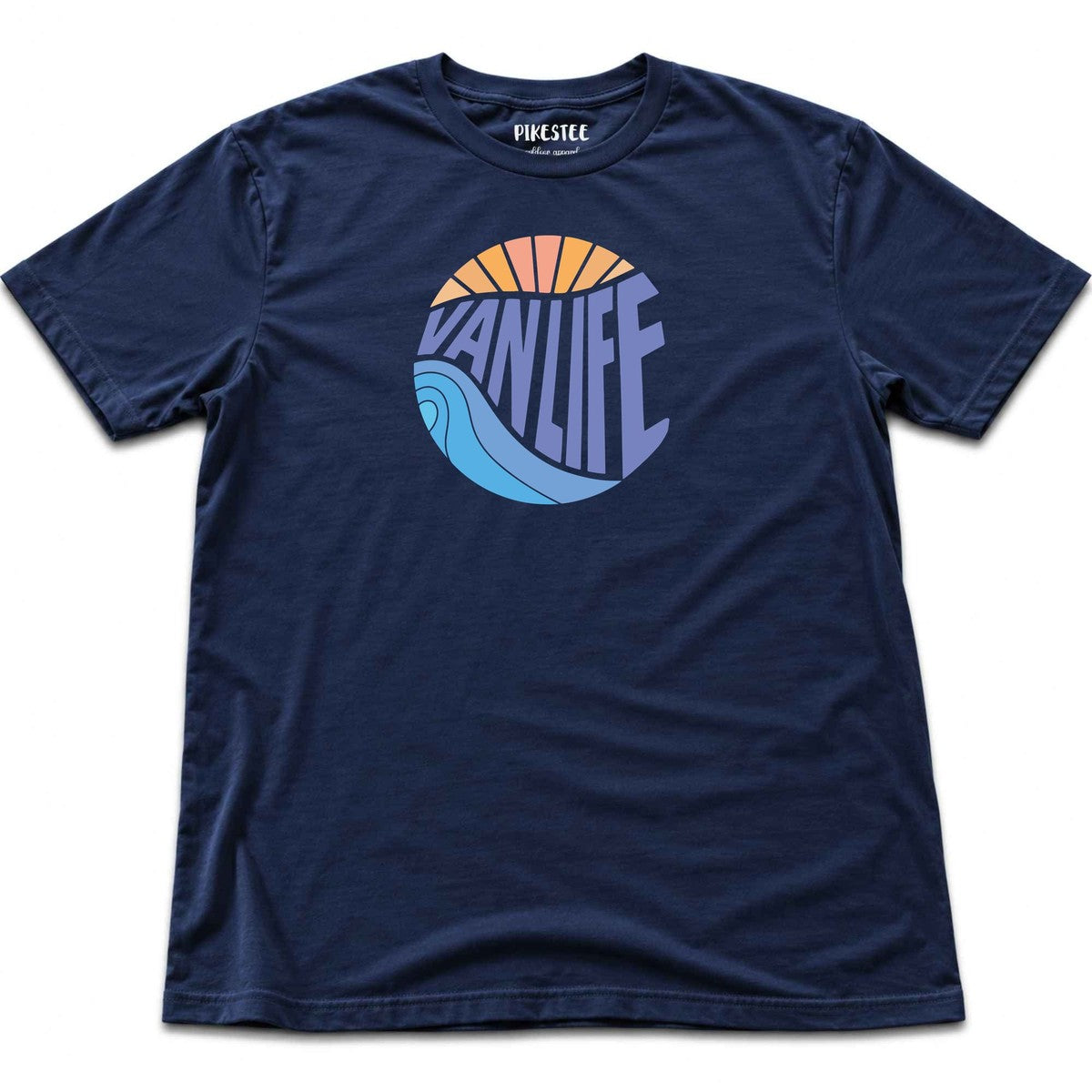 Van Life Round T-shirt - Navy