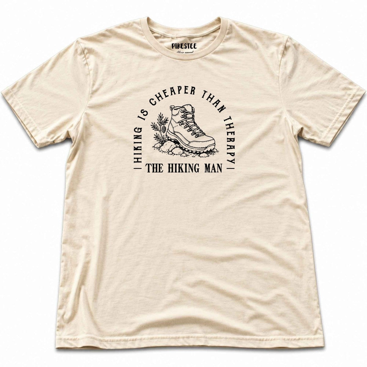The Hiking Man T-shirt - Natural