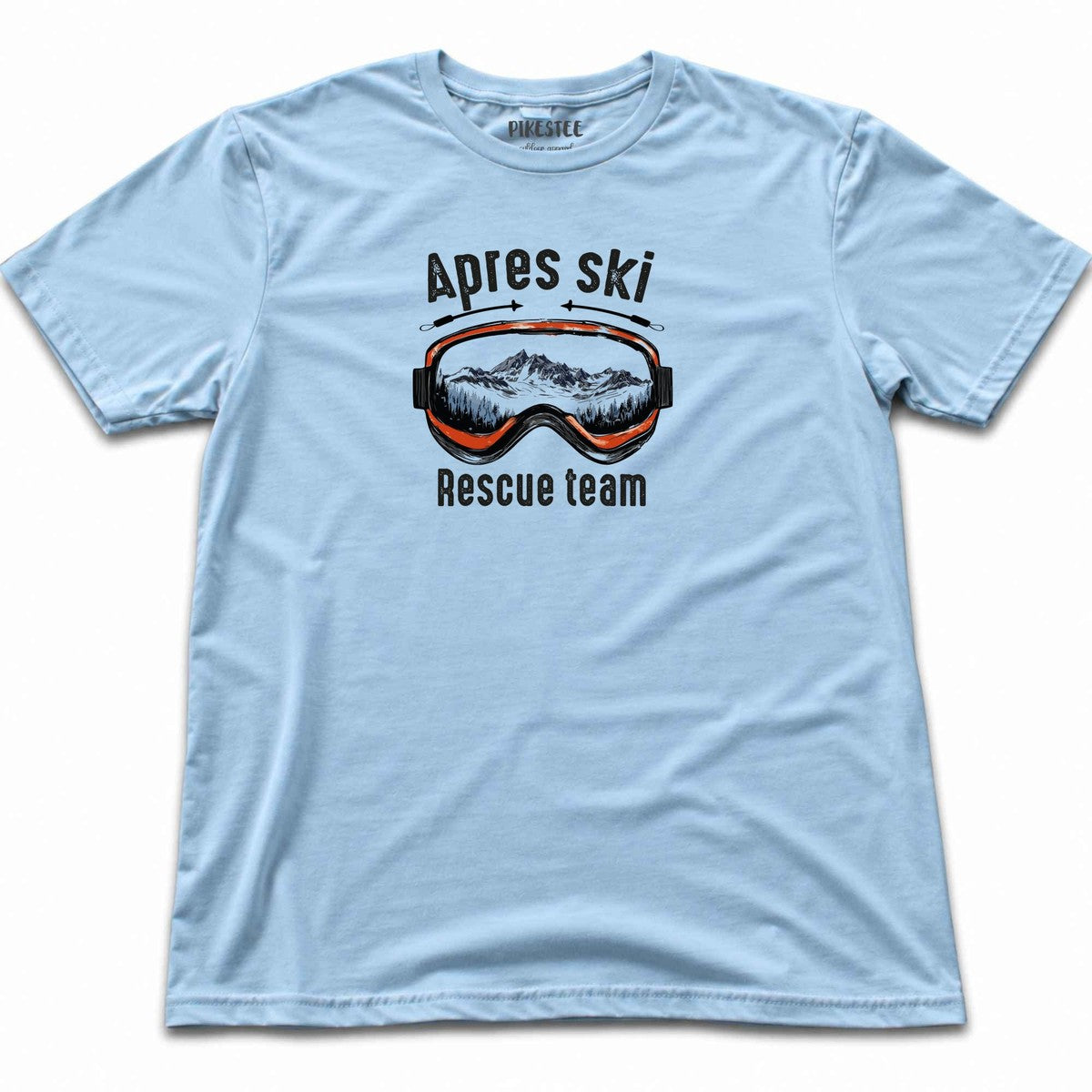Apres Ski Rescue Team T-shirt - Light Blue