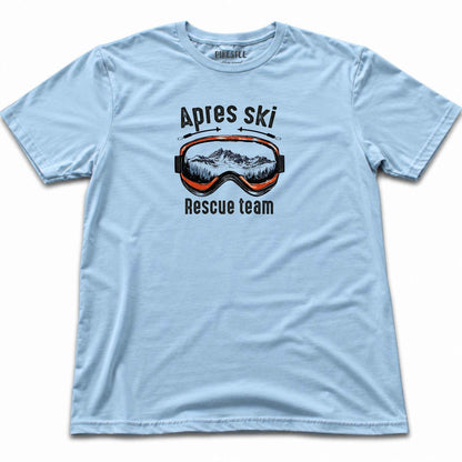 Apres Ski Rescue Team T-shirt - Light Blue