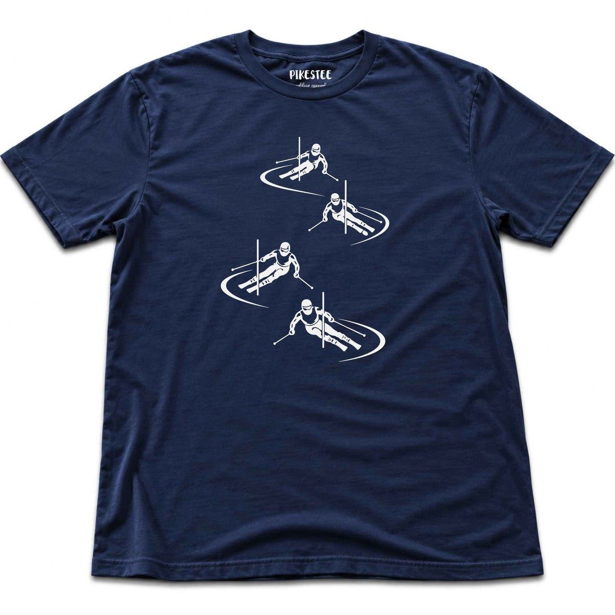 Skier Race Turns T-shirt - Navy