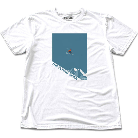 The Flying Skier T-shirt - White