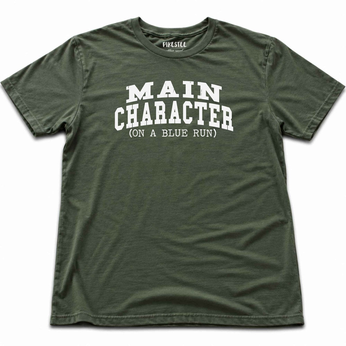 Main Character Typo T-shirt - Military Green