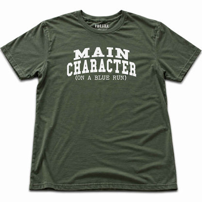 Main Character Typo T-shirt - Military Green