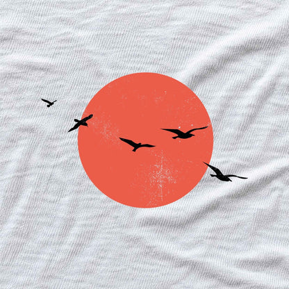 Sunset Birds T-shirt - White - hero