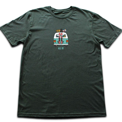 All In Van Ski T-shirt - Military Green