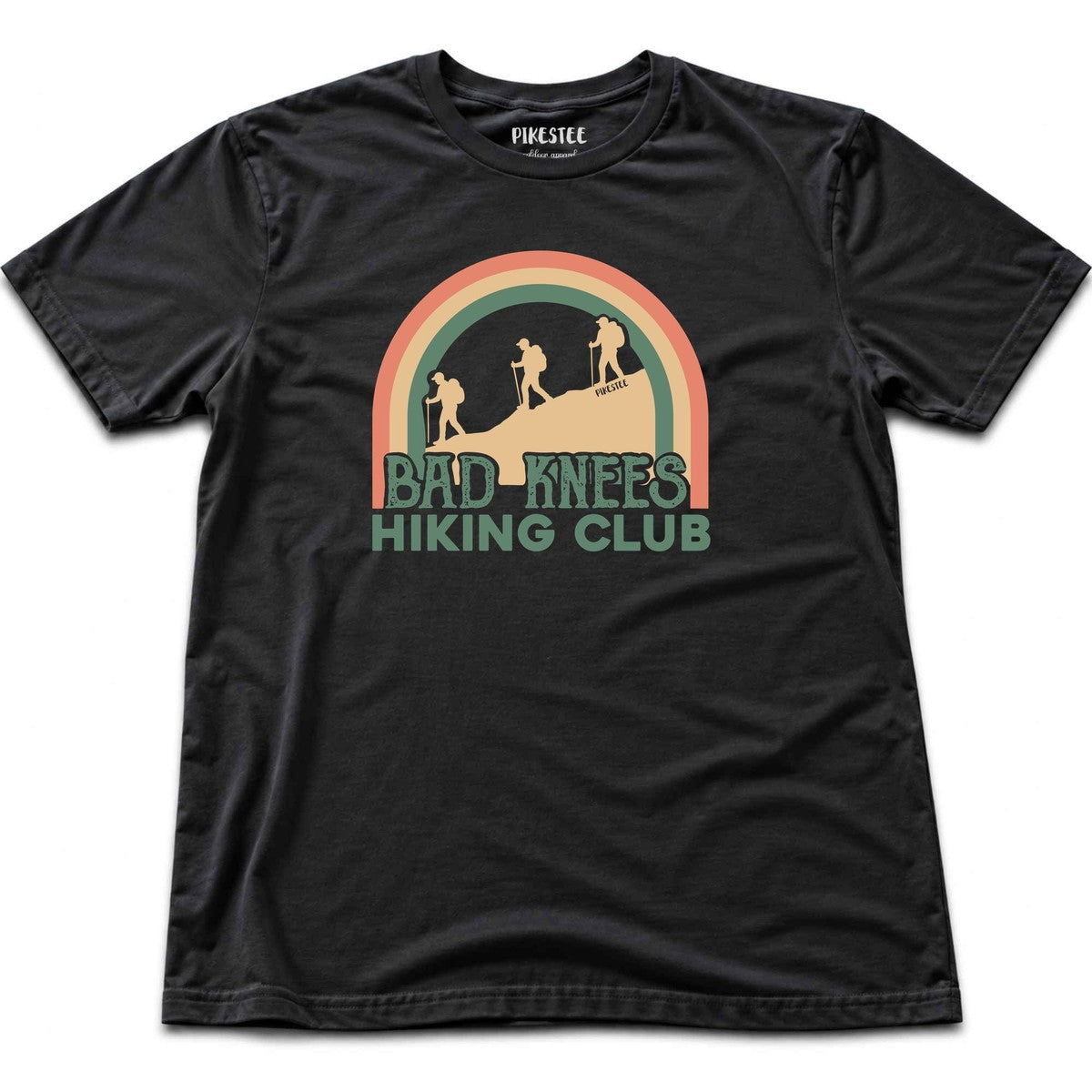 Bad Knees Hiking Club T-shirt - Black