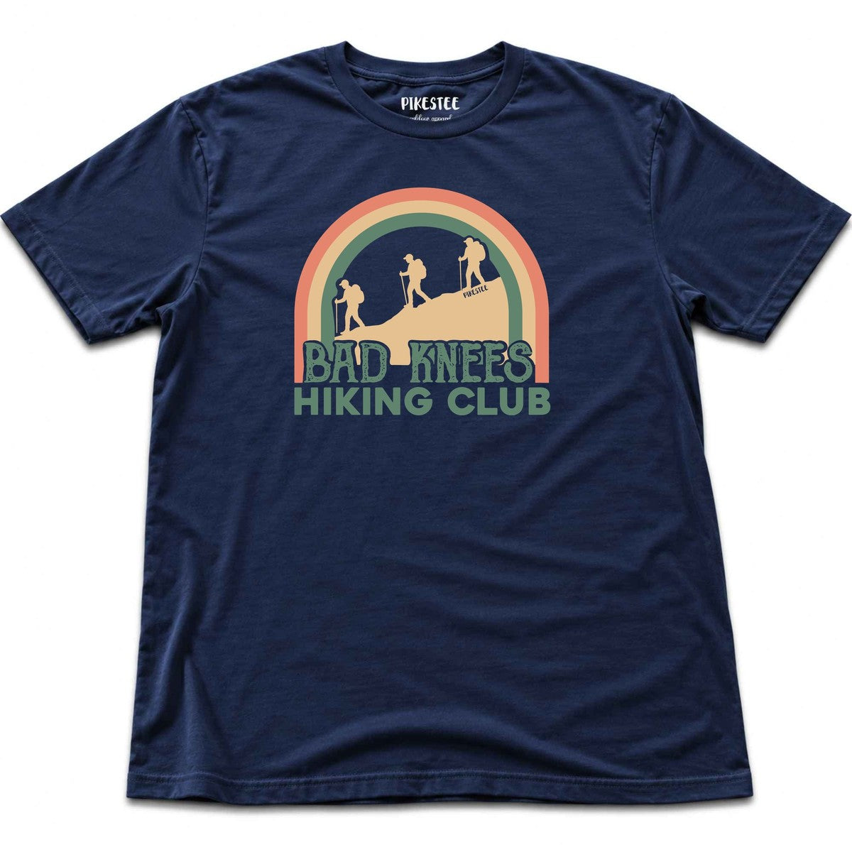 Bad Knees Hiking Club T-shirt - Navy