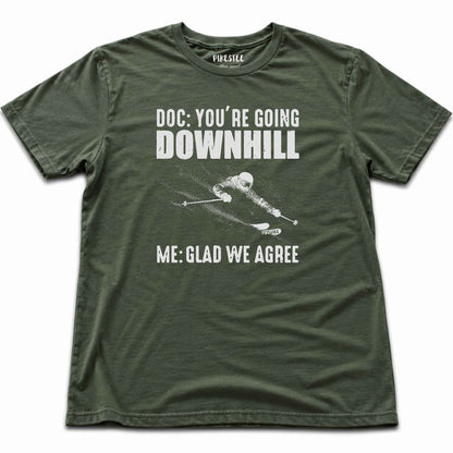 Doc Downhill T-shirt - Military Green