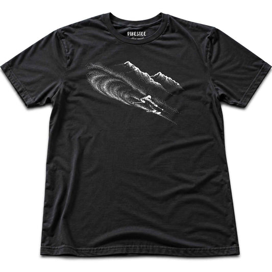 Ski Flow Mountain T-shirt - Black