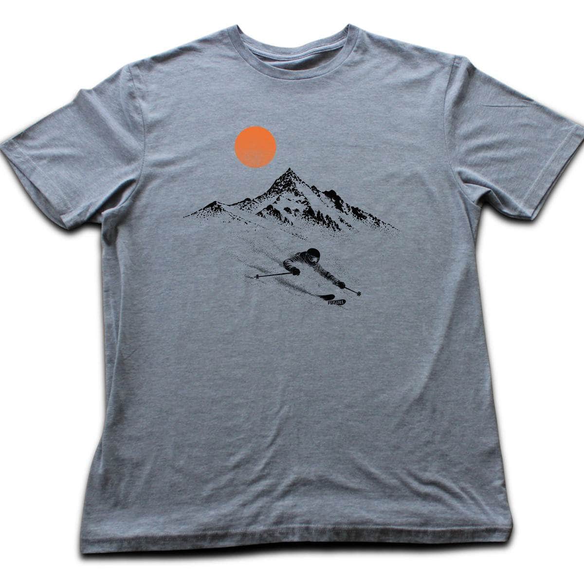 Ski Flow Landscape T-shirt - Sport Grey