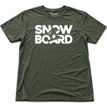 SnowBoard T-shirt - Military Green