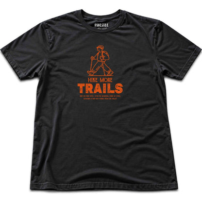 Hike More Trails T-shirt - Black