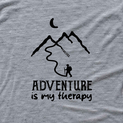 Adventure Is My Therapy T-shirt - Sport Grey - hero