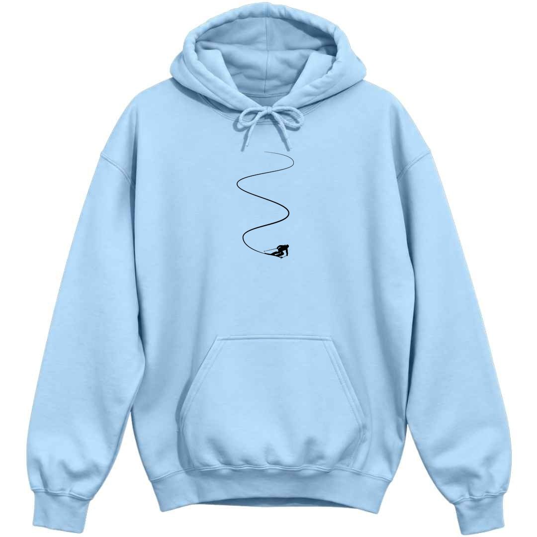 Ski Slalom Hoodie - Light Blue