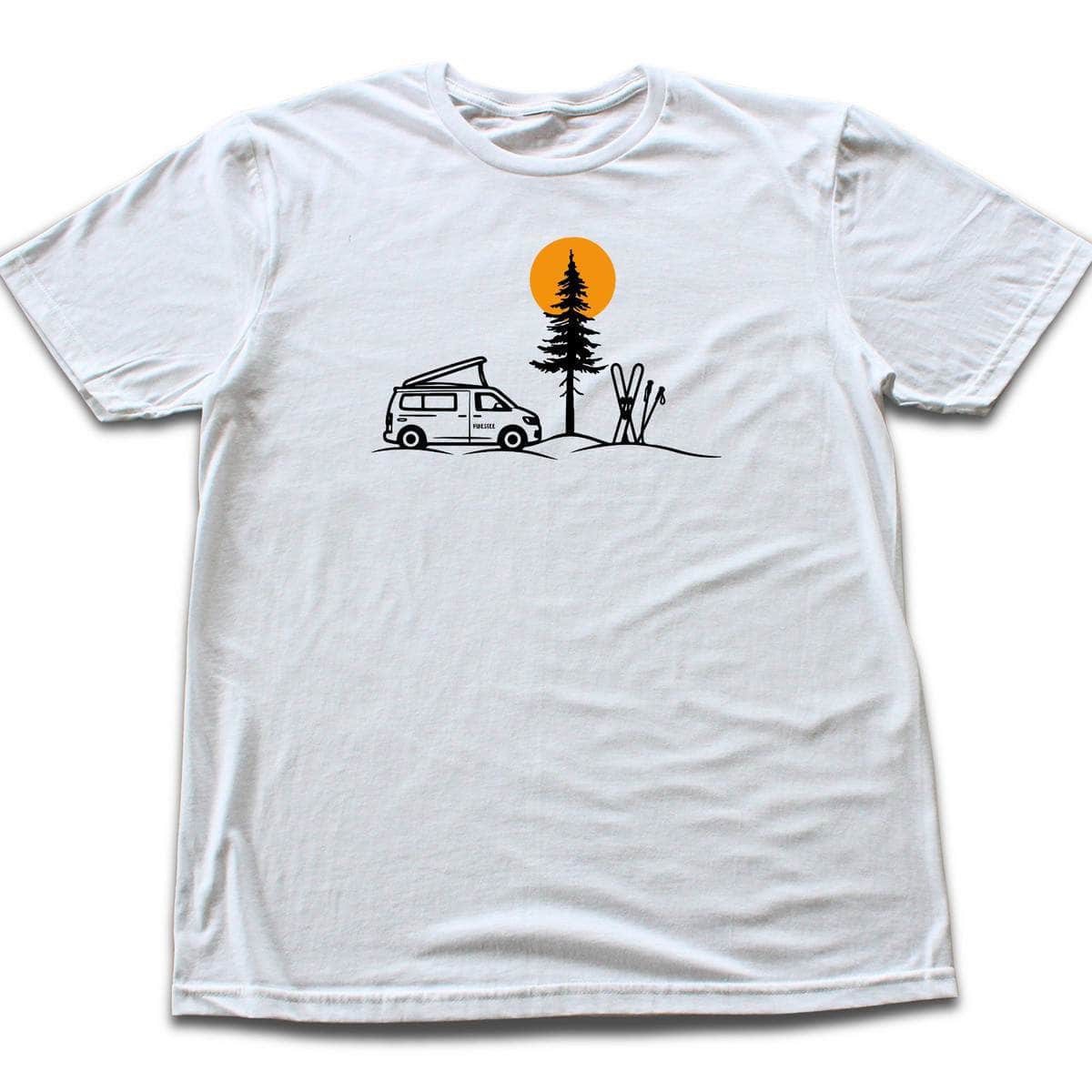 Van And Ski Spot T-shirt - White
