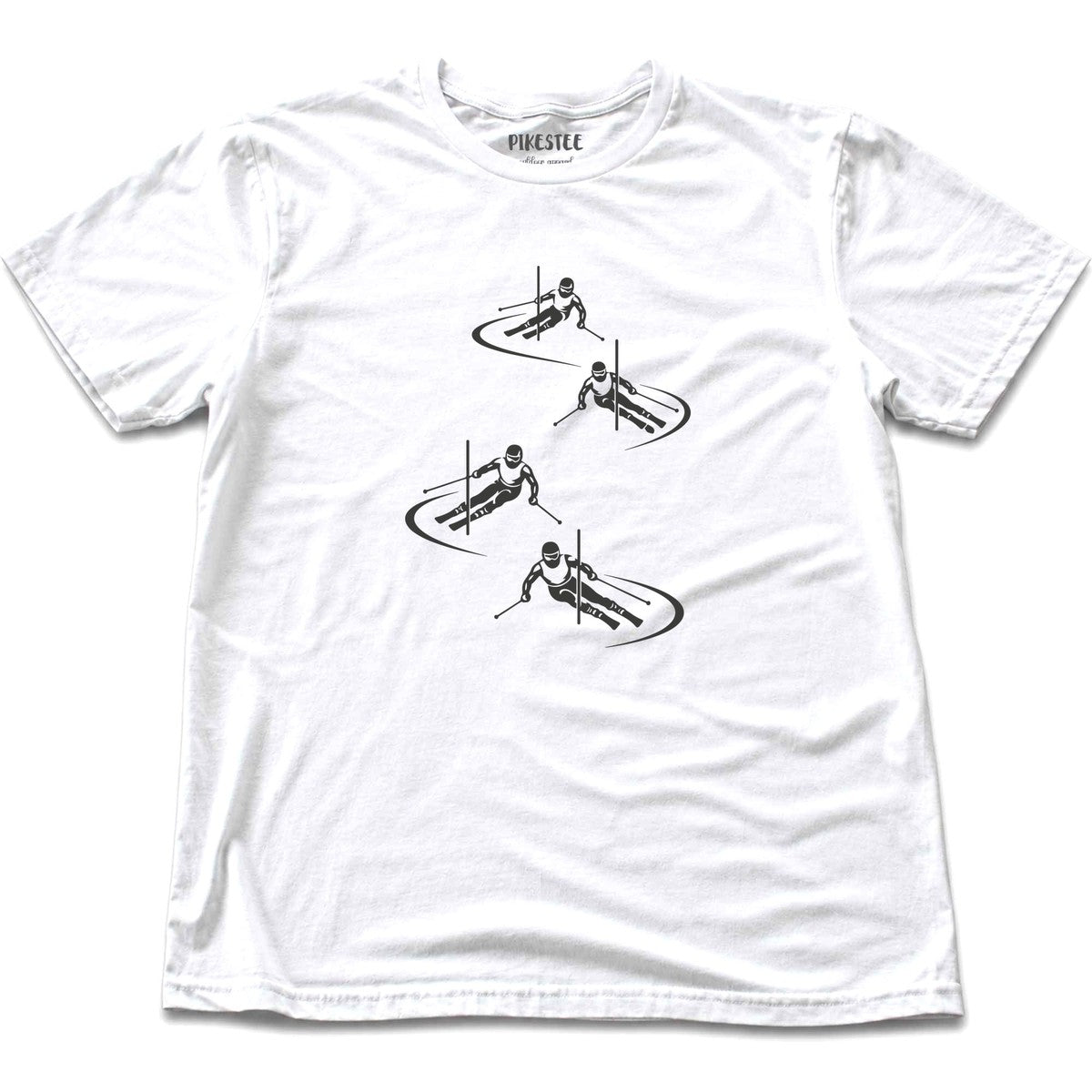 Skier Race Turns T-shirt - White