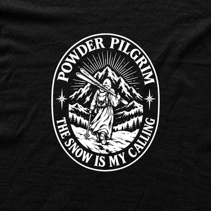 Powder Pilgrim T-shirt - Black - hero