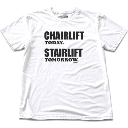 Chair Lift Today T-shirt - White