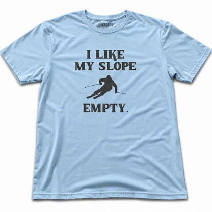 I Like Slope Empty T-shirt - Light Blue