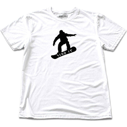 Send it SnowBoard T-shirt - White