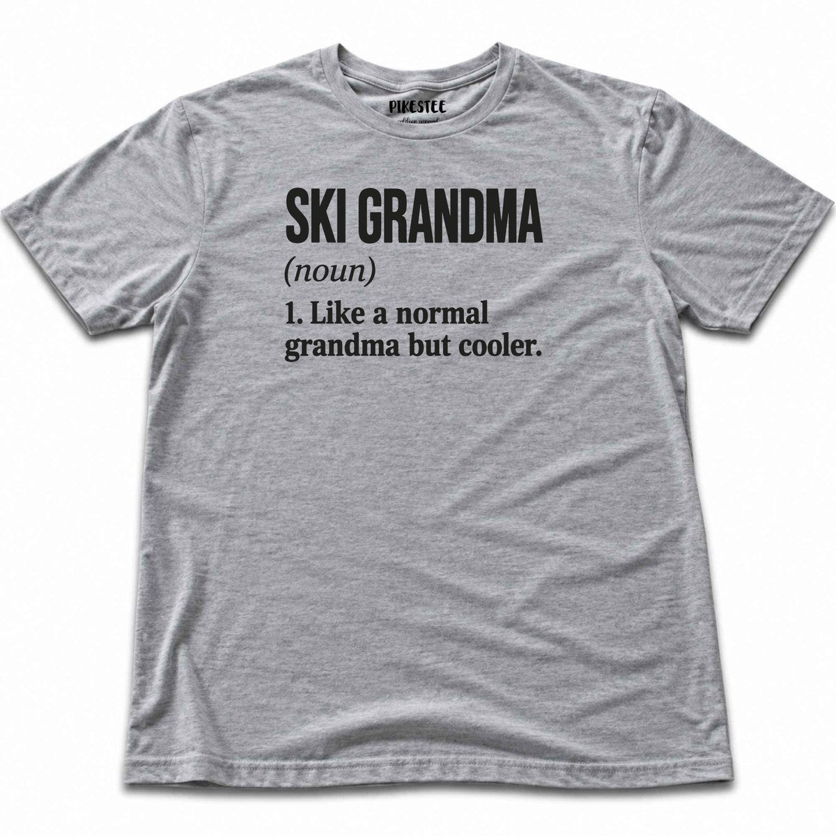 Ski Grandma T-shirt - Sport Grey