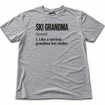 Ski Grandma T-shirt - Sport Grey