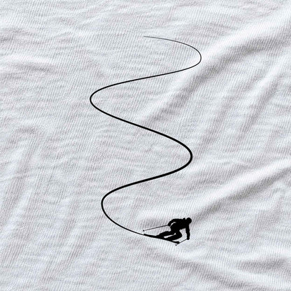 Ski Slalom T-shirt - White - hero