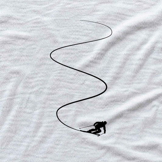 Ski Slalom T-shirt - White - hero