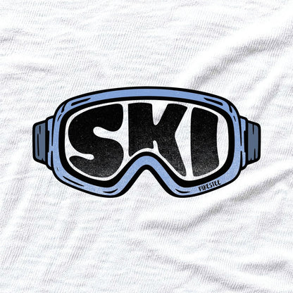 Ski Mask T-shirt - White - hero