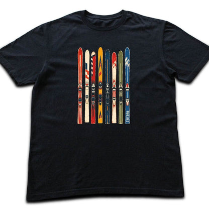 Vintage Ski Rack T-shirt - Black