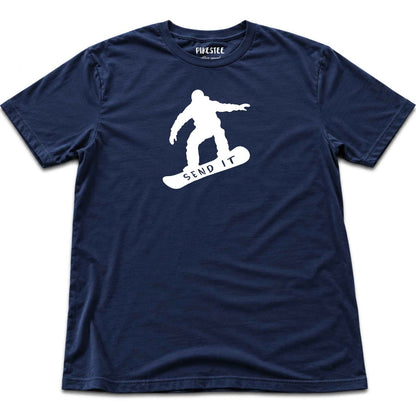 Send it SnowBoard T-shirt - Navy