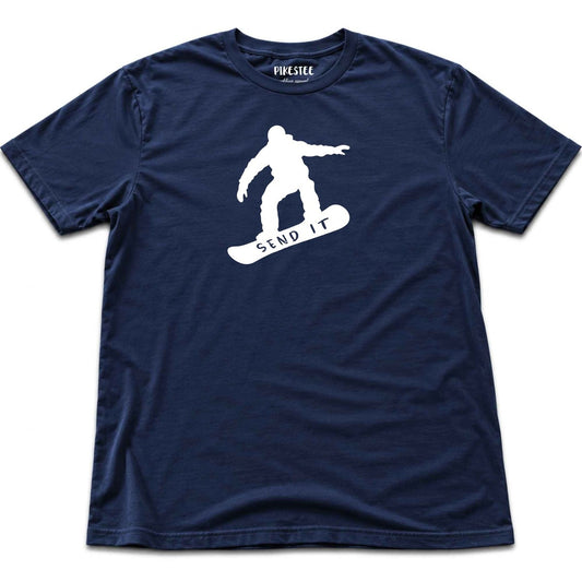 Send it SnowBoard T-shirt - Navy