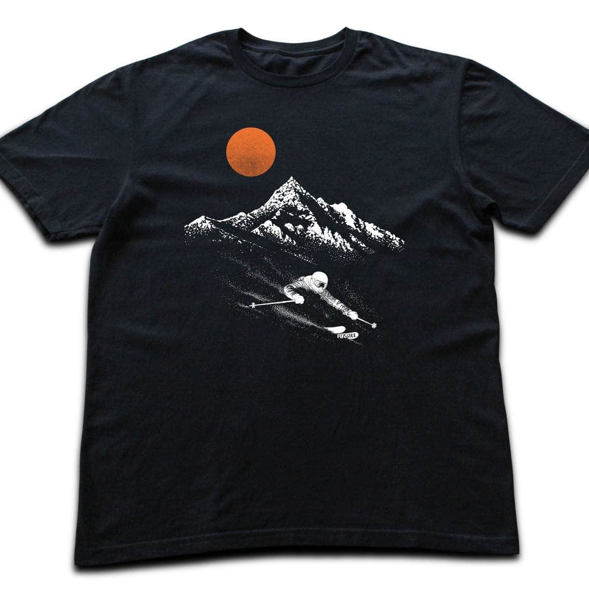 Ski Flow Landscape T-shirt - Black