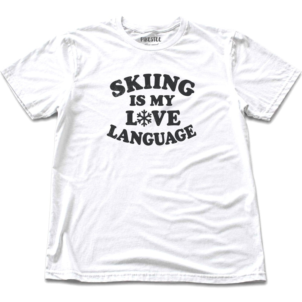 Skiing Love T-shirt - White