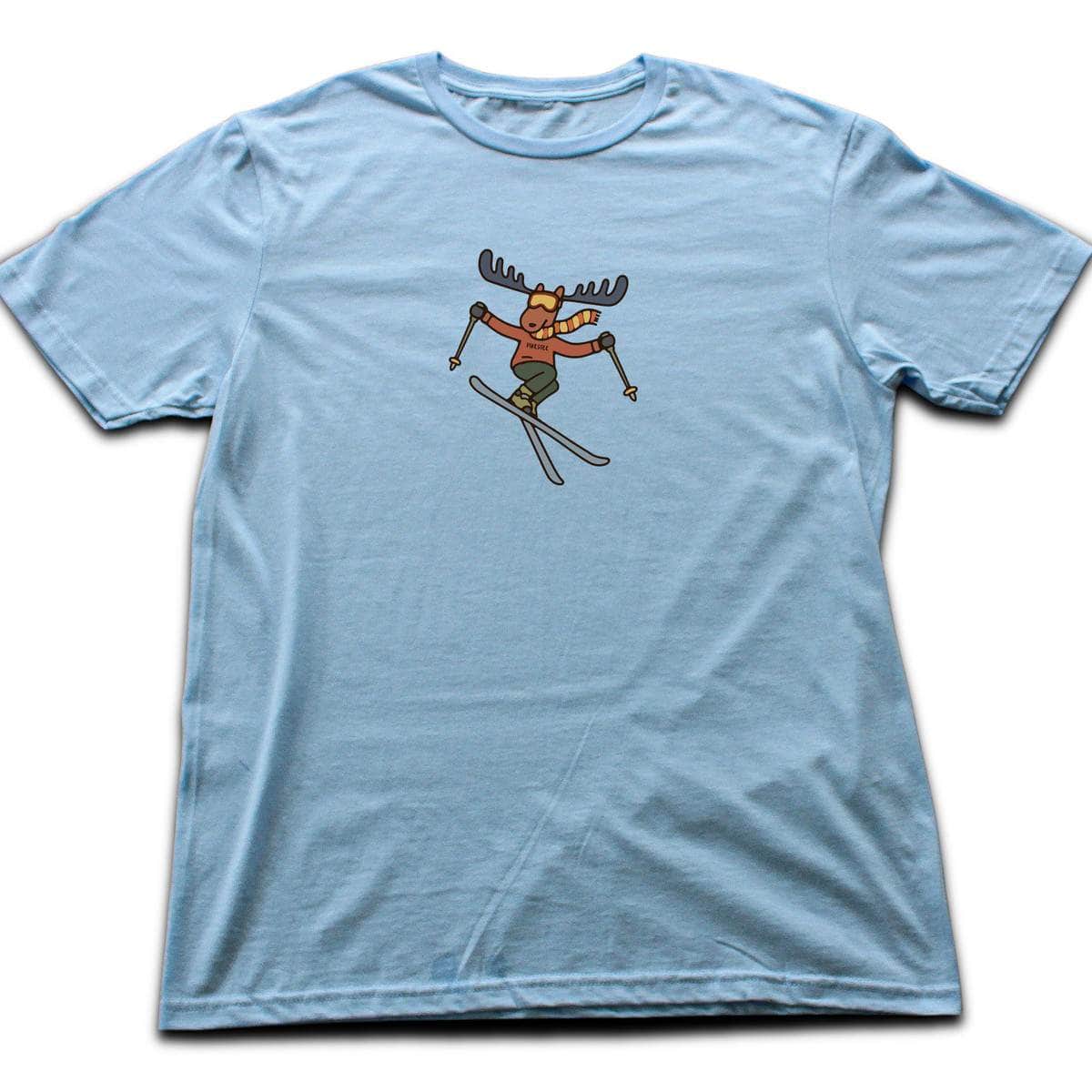 Moose Jump T-shirt - Light Blue