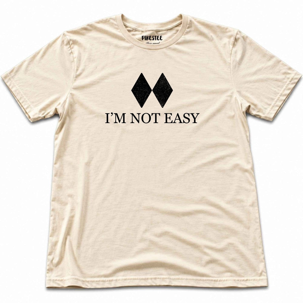 Iam Not Easy T-shirt - Natural