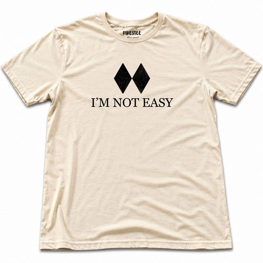 Iam Not Easy T-shirt - Natural