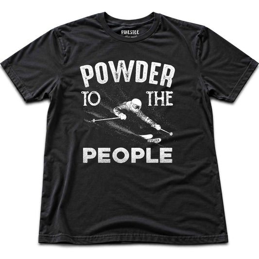 Powder To People T-shirt - Black