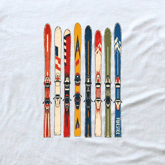Vintage Ski Rack T-shirt - White - hero