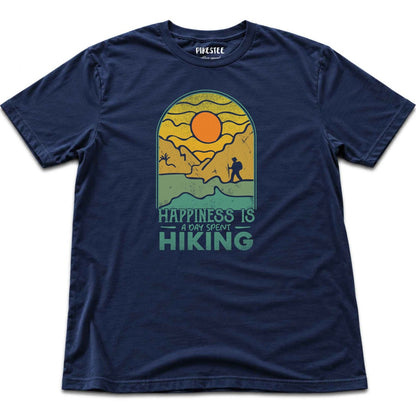 Happiness Is Hiking T-shirt - Navy