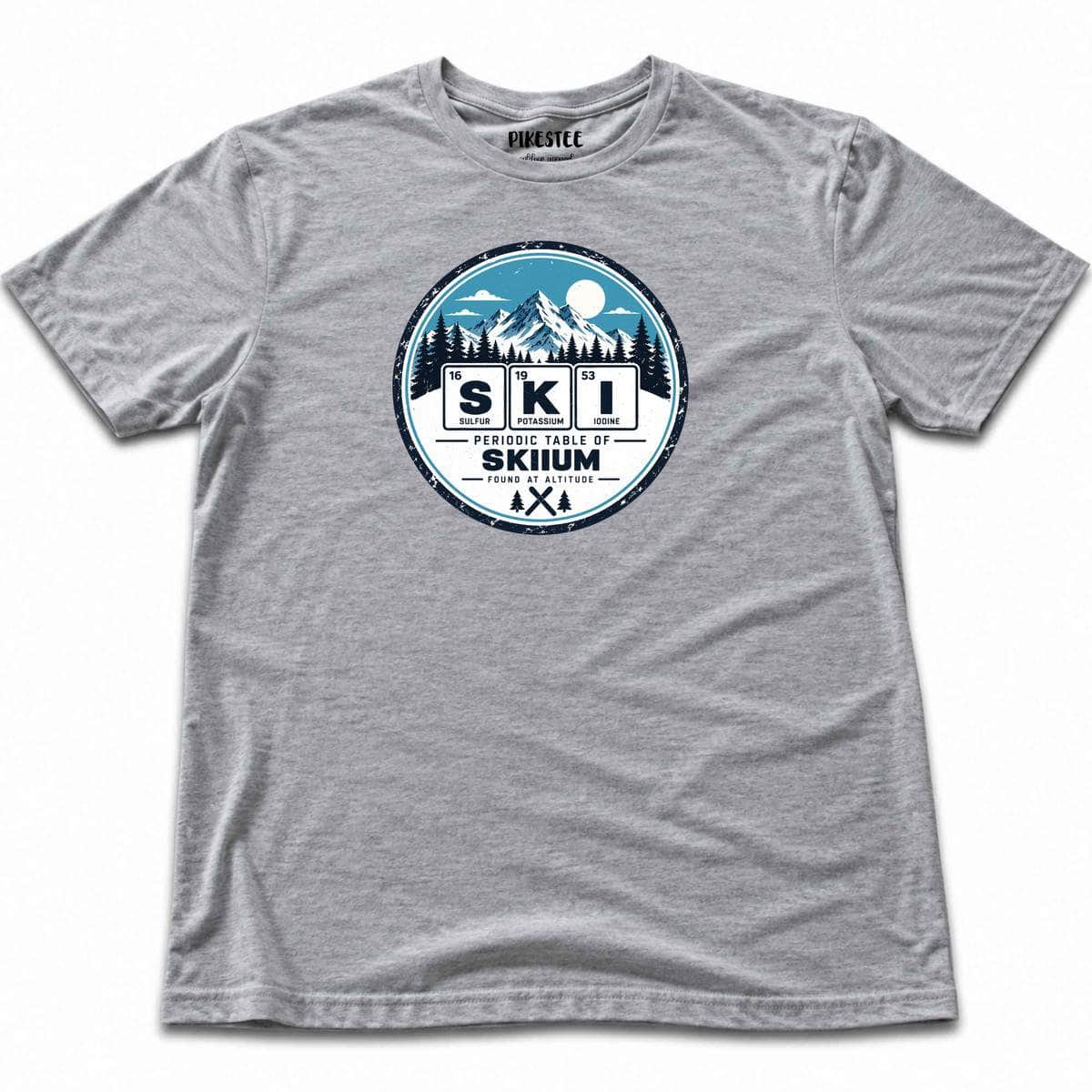 Ski Element Badge T-shirt - Sport Grey