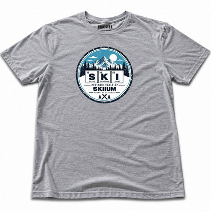 Ski Element Badge T-shirt - Sport Grey
