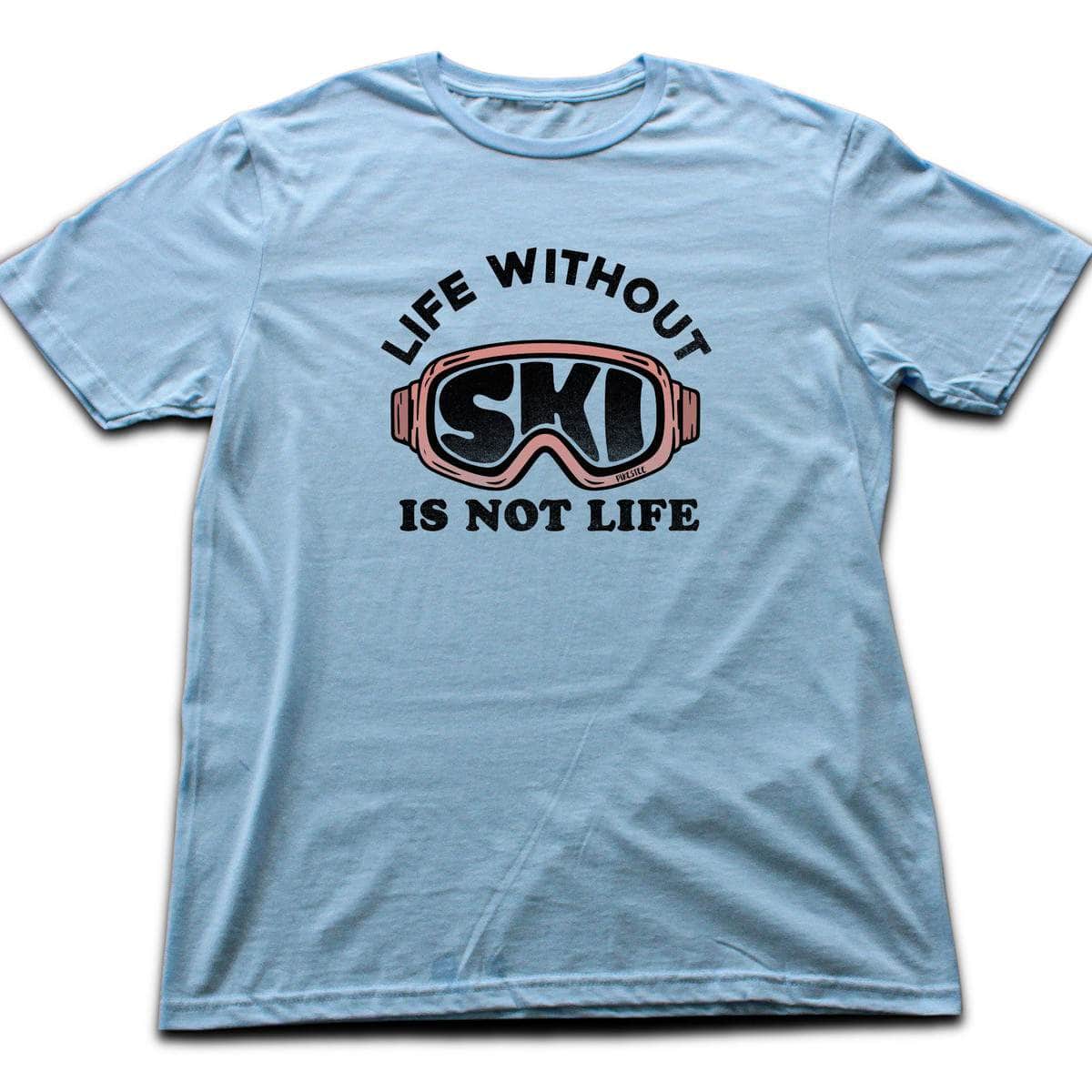 Life Whitout Ski T-shirt - Light Blue