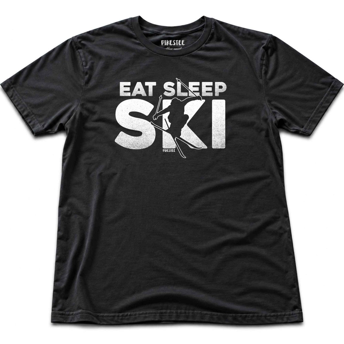 Eat Sleep Ski T-shirt - Black
