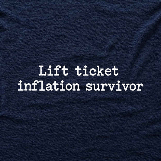 Lift Ticket Inflation T-shirt - Navy - hero