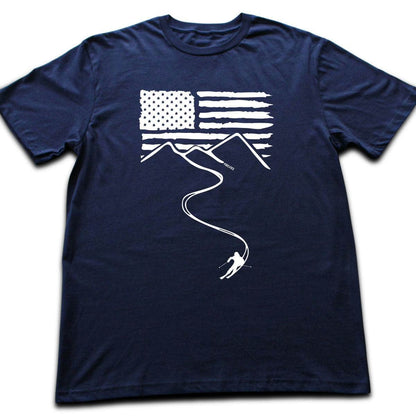 Ski Path Usa T-shirt - Navy