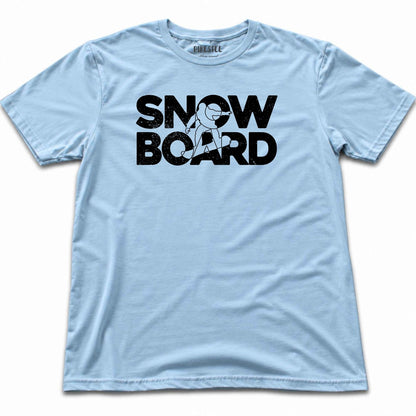 SnowBoard T-shirt - Light Blue
