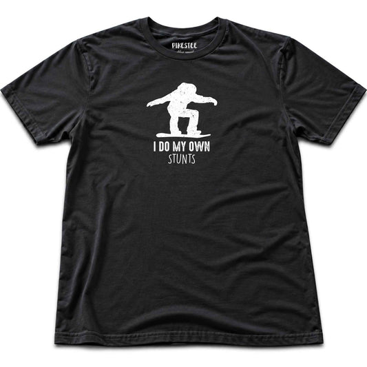 My Own Stunts Snowboard T-shirt - Black